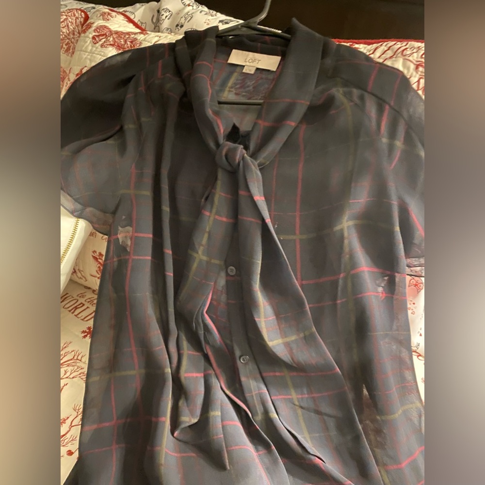 Loft Tie-Front Blouse